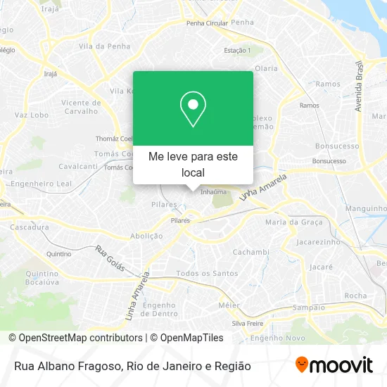 Rua Albano Fragoso mapa