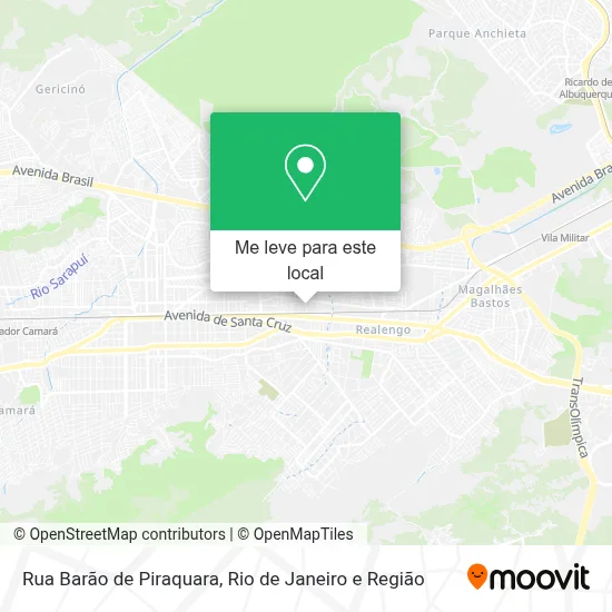 Rua Barão de Piraquara mapa