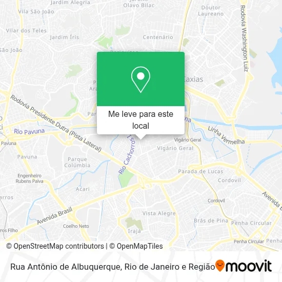 Rua Antônio de Albuquerque mapa