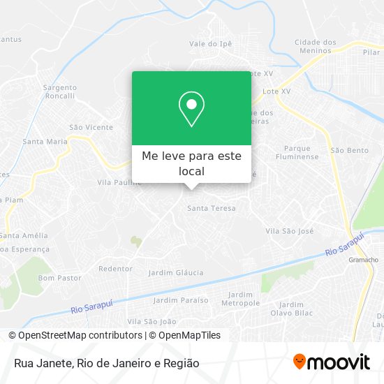 Rua Janete mapa