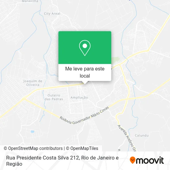 Rua Presidente Costa Silva 212 mapa