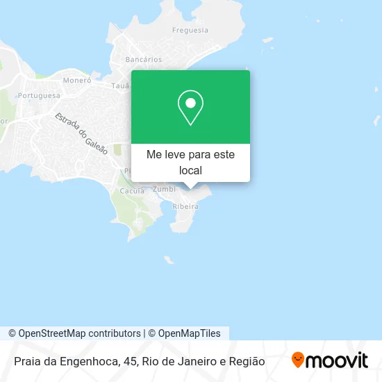 Praia da Engenhoca, 45 mapa