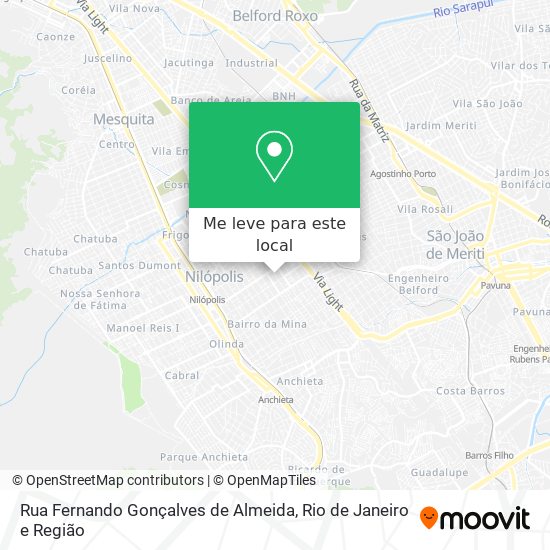 Rua Fernando Gonçalves de Almeida mapa