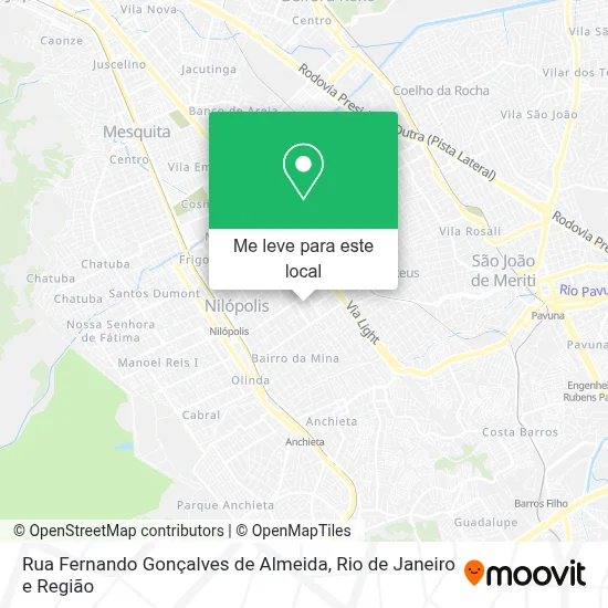 Rua Fernando Gonçalves de Almeida mapa