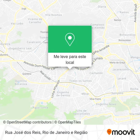 Rua José dos Reis mapa