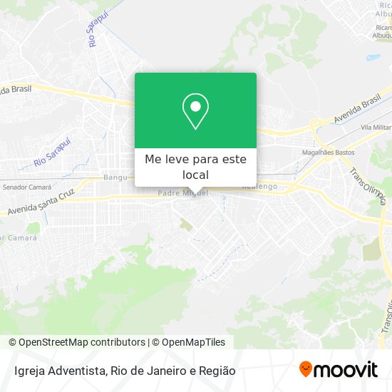 Igreja Adventista mapa