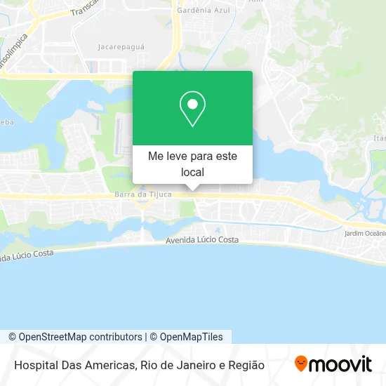 Hospital Das Americas mapa