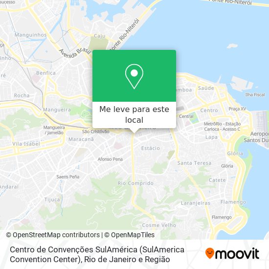 Centro de Convenções SulAmérica (SulAmerica Convention Center) mapa