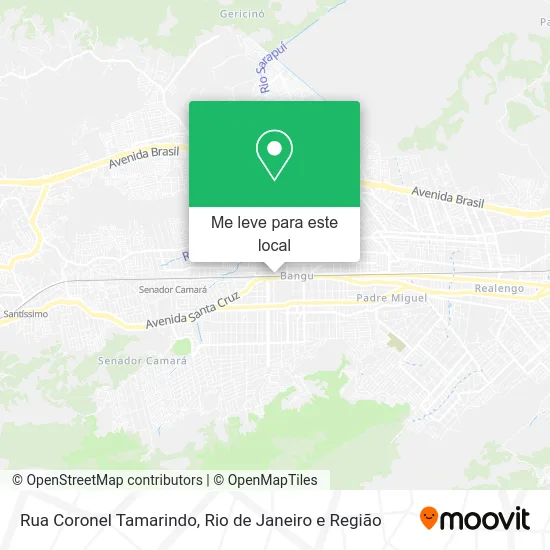 Rua Coronel Tamarindo mapa