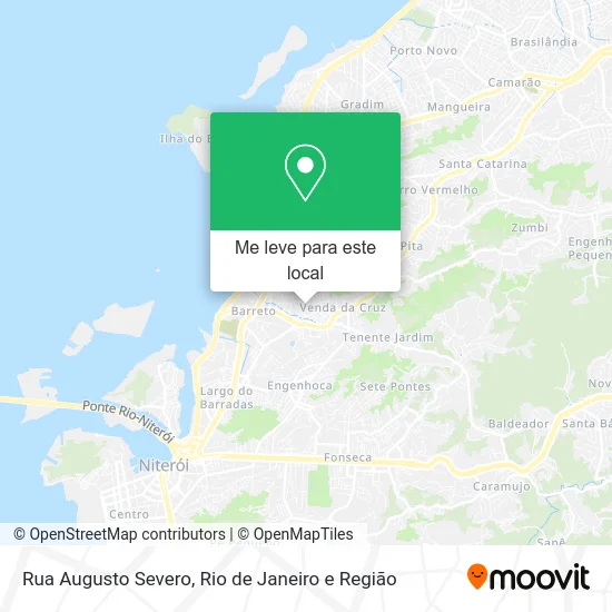 Rua Augusto Severo mapa