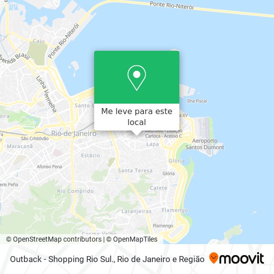 Outback - Shopping Rio Sul. mapa