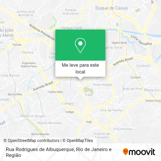 Rua Rodrigues de Albuquerque mapa