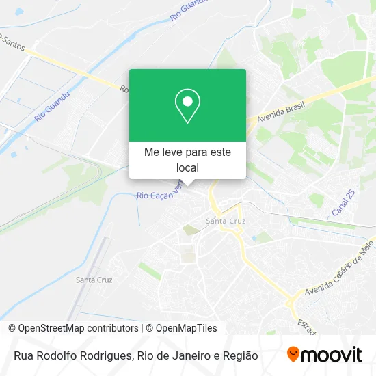 Rua Rodolfo Rodrigues mapa