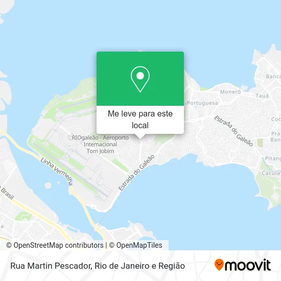 Rua Martin Pescador mapa