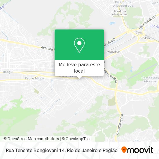 Rua Tenente Bongiovani 14 mapa