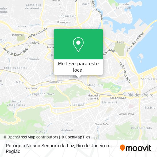 Paróquia Nossa Senhora da Luz mapa