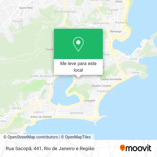 Rua Sacopã, 441 mapa