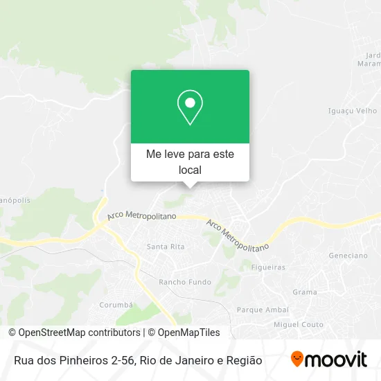 Rua dos Pinheiros 2-56 mapa