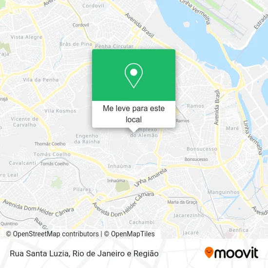 Rua Santa Luzia mapa