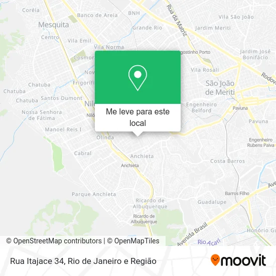 Rua Itajace 34 mapa