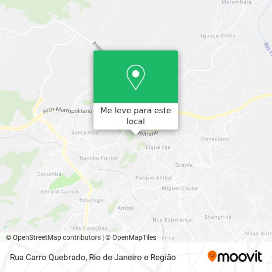 Rua Carro Quebrado mapa