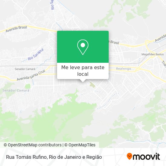 Rua Tomás Rufino mapa