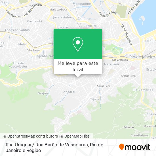 Rua Uruguai / Rua Barão de Vassouras mapa