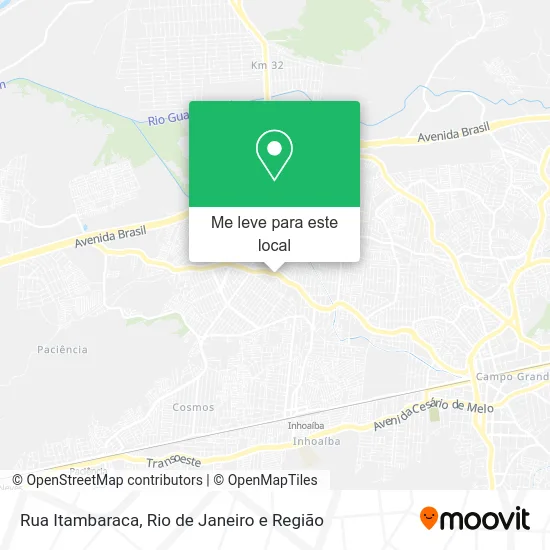 Rua Itambaraca mapa