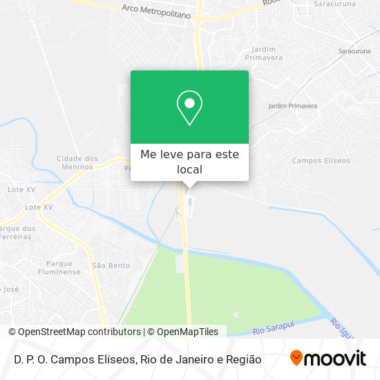 D. P. O. Campos Elíseos mapa
