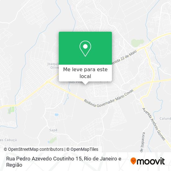 Rua Pedro Azevedo Coutinho 15 mapa