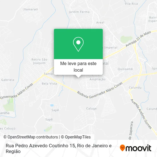 Rua Pedro Azevedo Coutinho 15 mapa