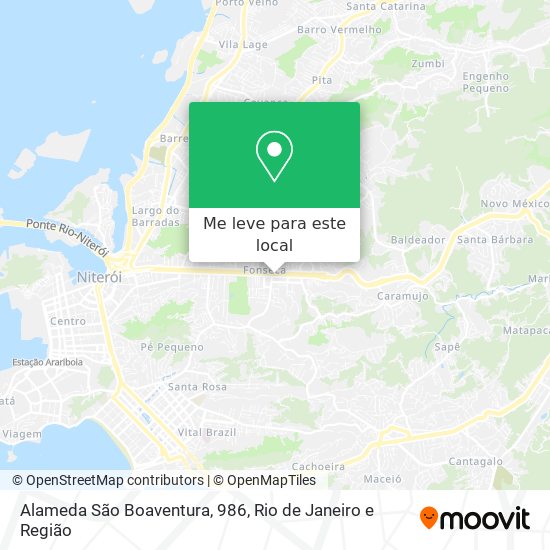 Alameda São Boaventura, 986 mapa