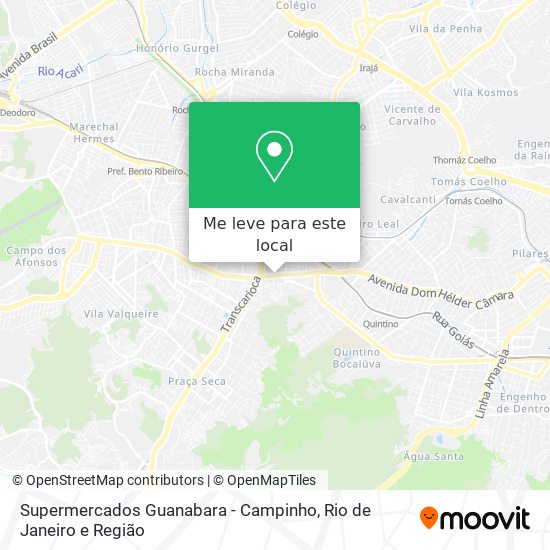 Supermercados Guanabara - Campinho mapa