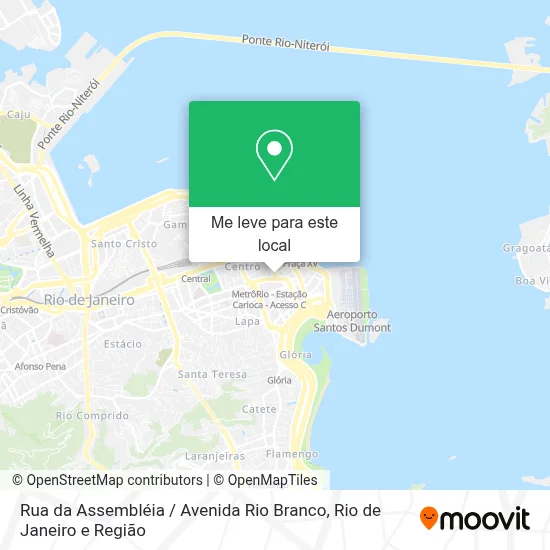 Rua da Assembléia / Avenida Rio Branco mapa