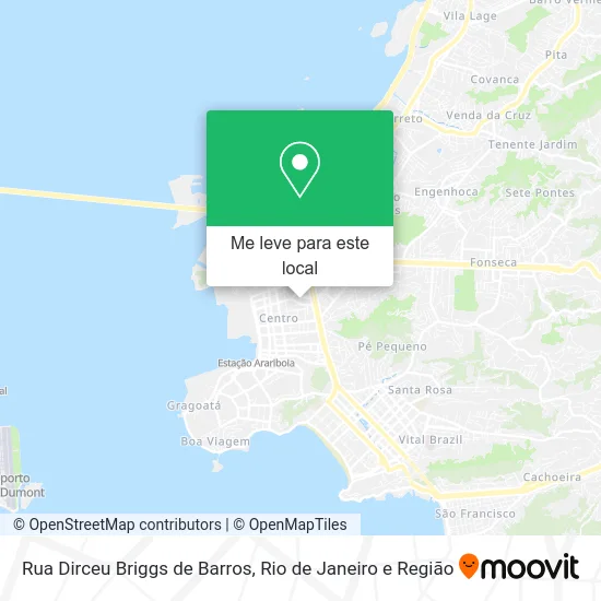 Rua Dirceu Briggs de Barros mapa