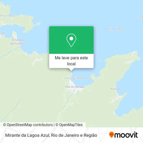 Mirante da Lagoa Azul mapa