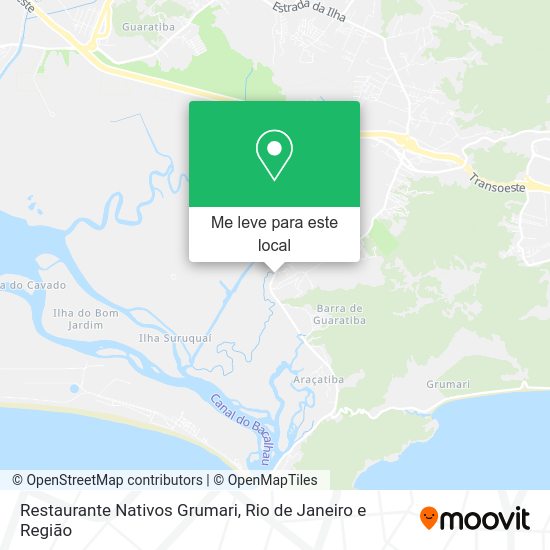 Restaurante Nativos Grumari mapa