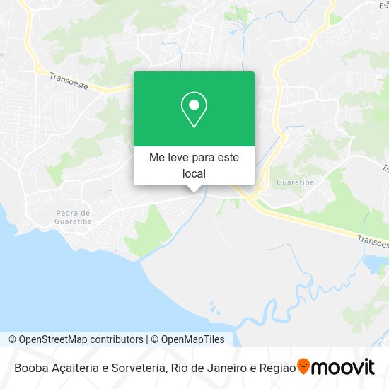 Booba Açaiteria e Sorveteria mapa