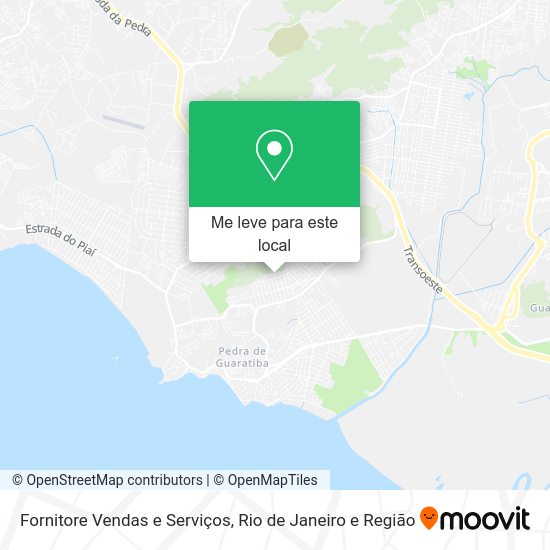 Fornitore Vendas e Serviços mapa