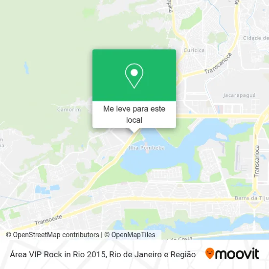 Área VIP Rock in Rio 2015 mapa