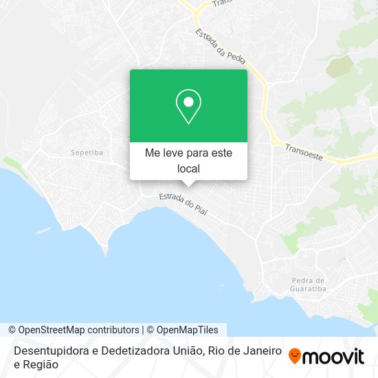 Desentupidora e Dedetizadora União mapa