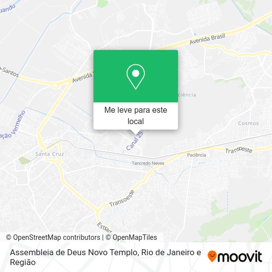 Assembleia de Deus Novo Templo mapa