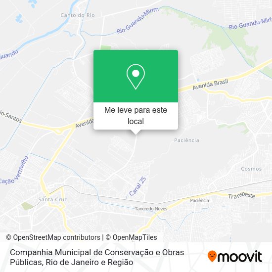 Companhia Municipal de Conservação e Obras Públicas mapa