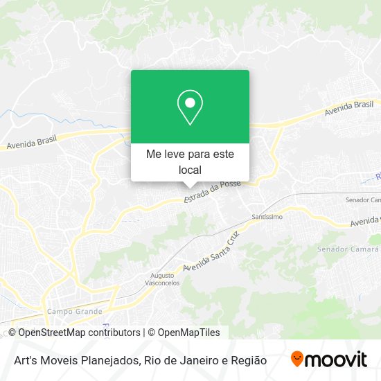 Art's Moveis Planejados mapa