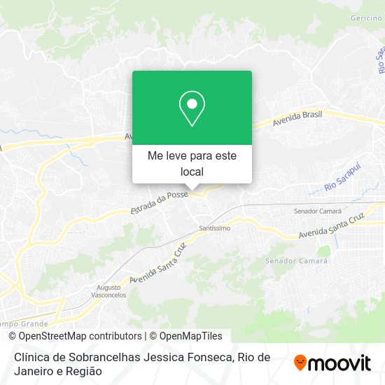 Clínica de Sobrancelhas Jessica Fonseca mapa