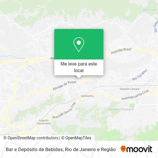 Bar e Depósito de Bebidas mapa