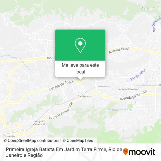 Primeira Igreja Batista Em Jardim Terra Firme mapa