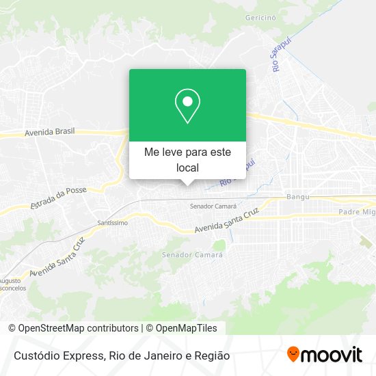 Custódio Express mapa