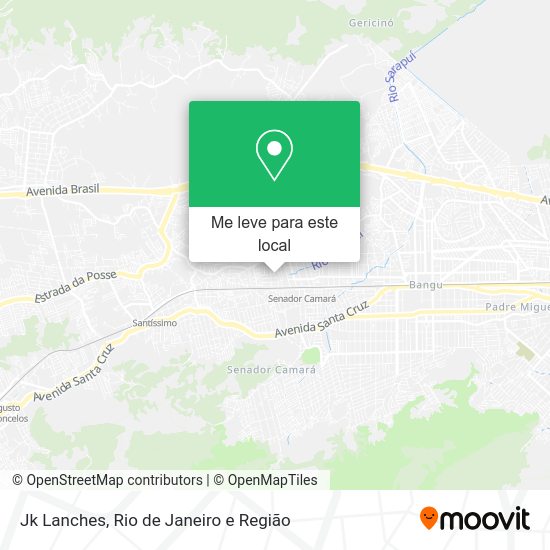 Jk Lanches mapa