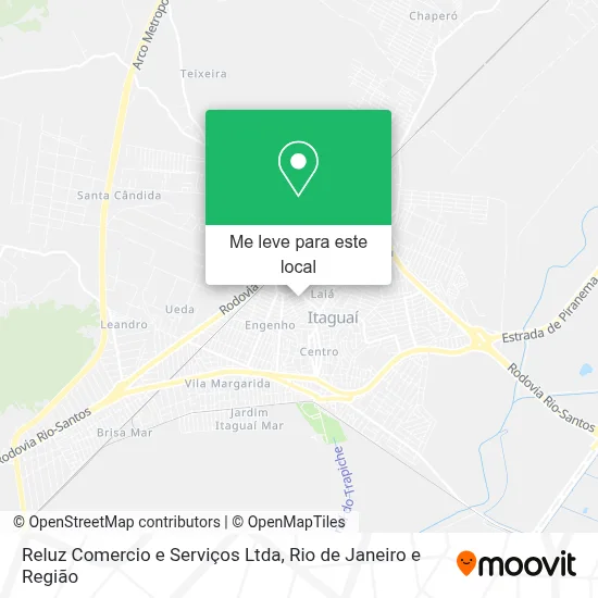 Reluz Comercio e Serviços Ltda mapa